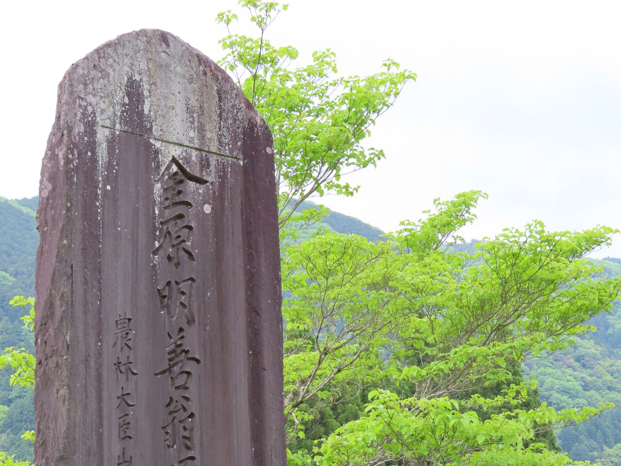 石碑22金原明善翁頌徳碑（本巣市　淡墨公園）